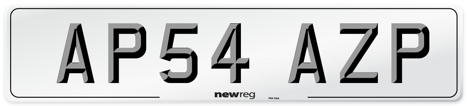 AP54 AZP Number Plate from New Reg